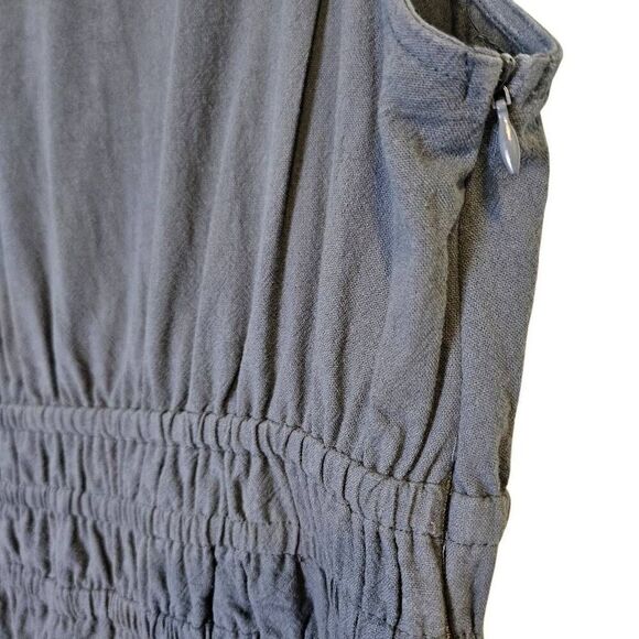 Cider jumpsuit, dusty blue cotton sleeveless.  Size XL.    # 802 - Picture 5 of 8